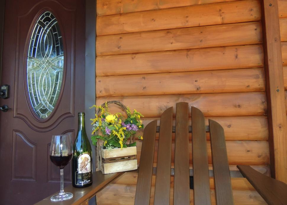 Porch time with a favorite Finger Lakes wine