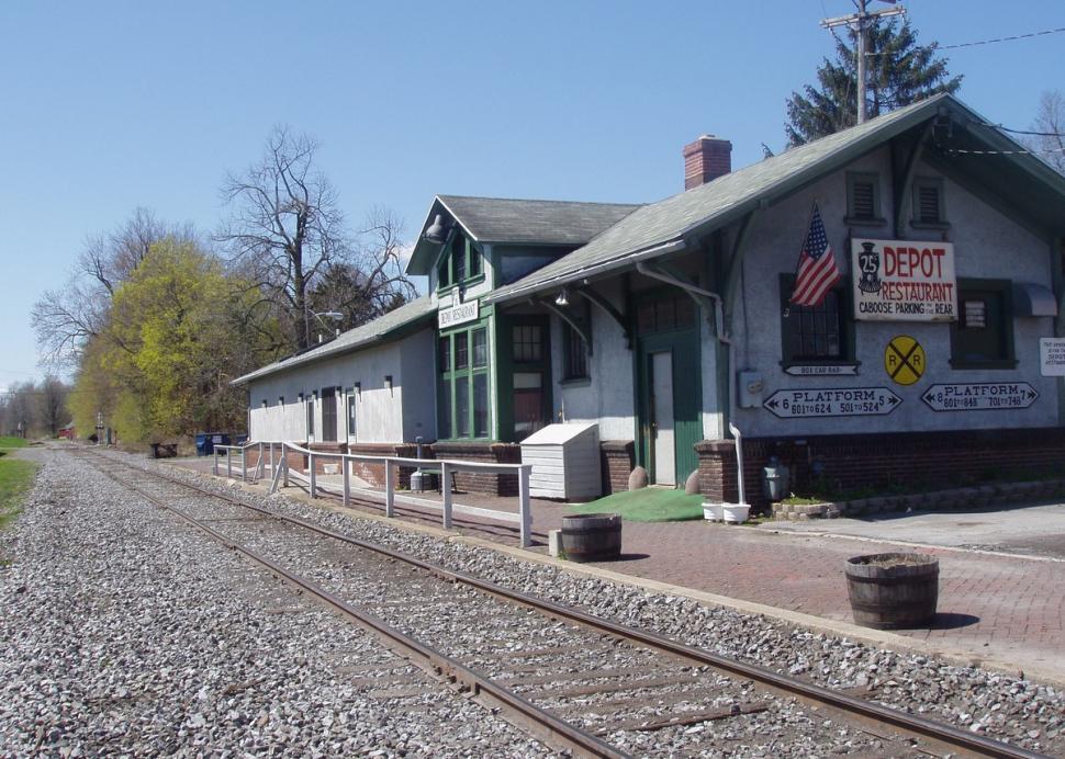 View of Depot 25 from the old train tracks.