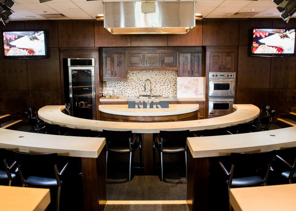 Inside of the New York Kitchen's hands on classroom