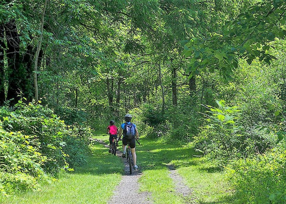 Bikers on the Keuka Lake Outlet Trail