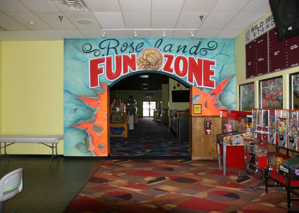 Entrance to the Fun Zone at Roseland Bowl