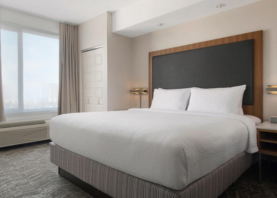Our guest rooms are suites, offering separate living and sleeping areas