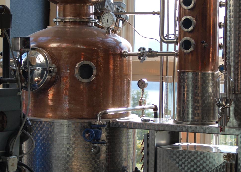 One of the copper stills at Finger Lakes Distilling - the Finger Lakes' first distillery!