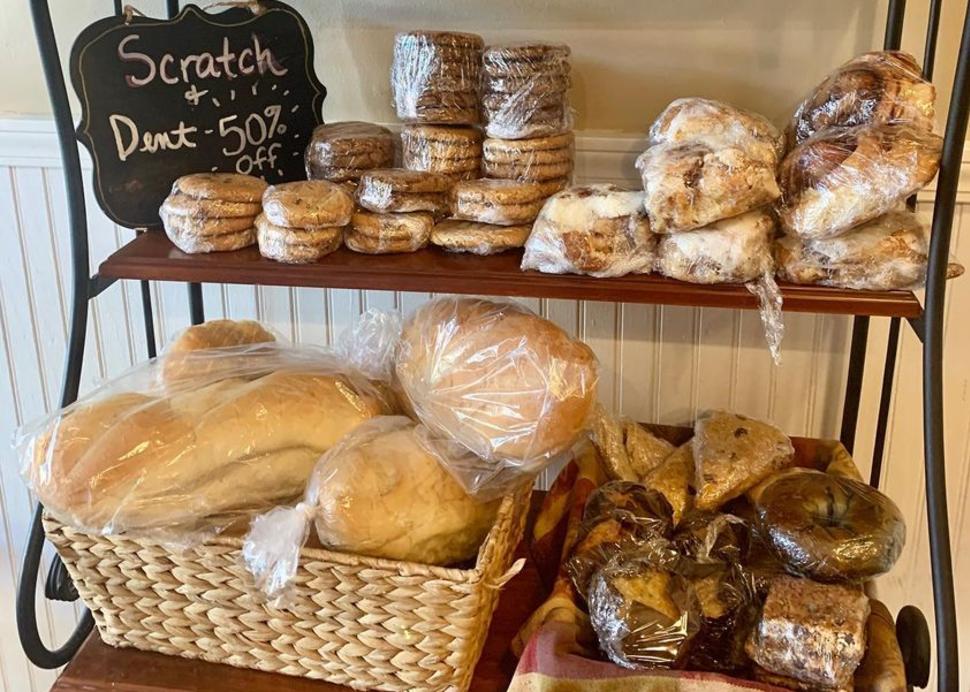 Breads in rack