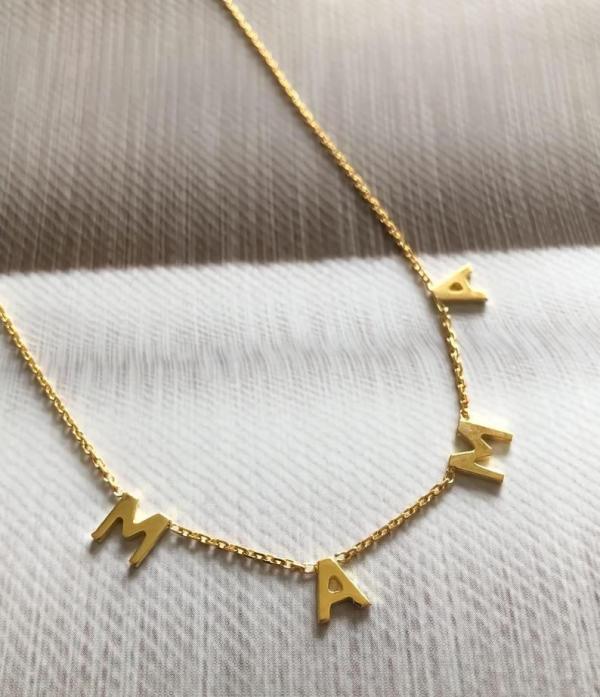 mama gold necklace
