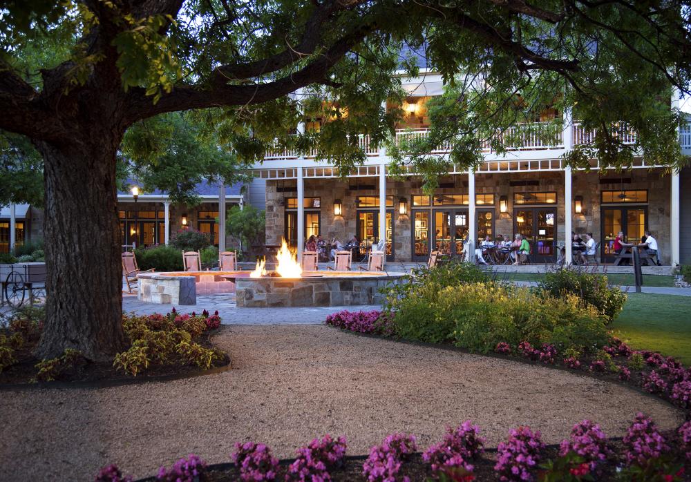 Firepit at the Hyatt Regency Lost Pines Resort and Spa near austin texas