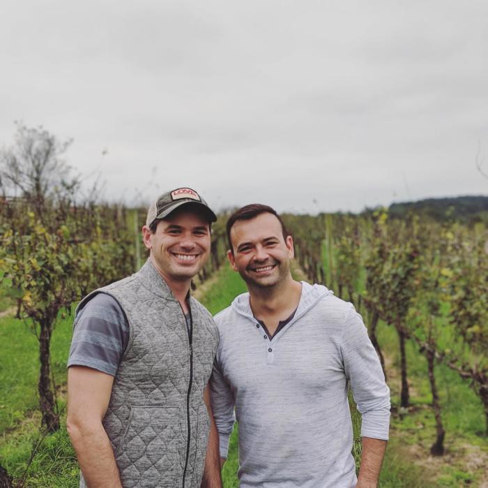Justin and Shawn at Otium Cellars in Purcellville, VA