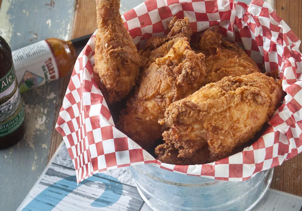 Bucket Of Lucy's Fried Chicken In Austin, TX