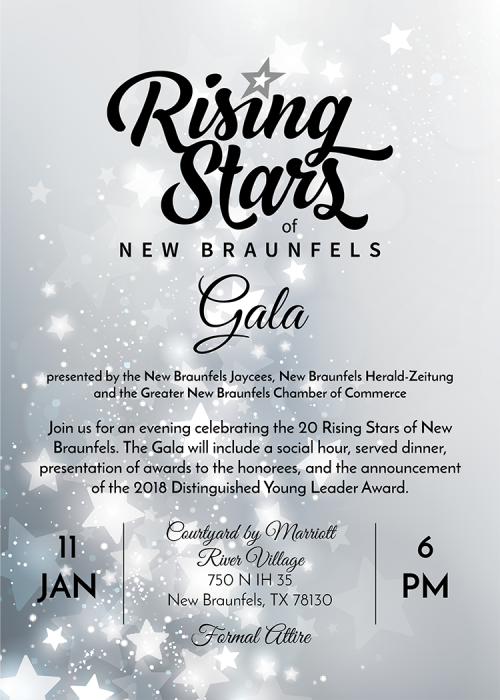 Rising Stars Gala invite 2018