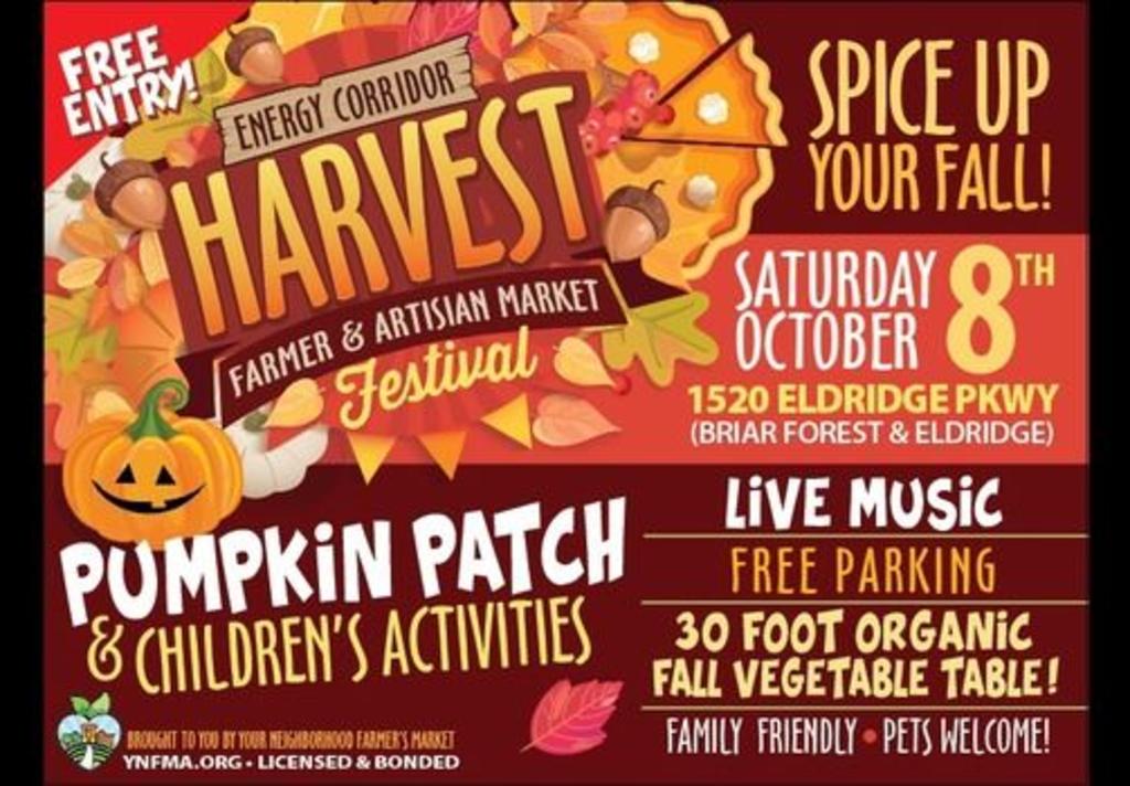 Energy Corridor Harvest Festival - Farmers & Artisan Market ...