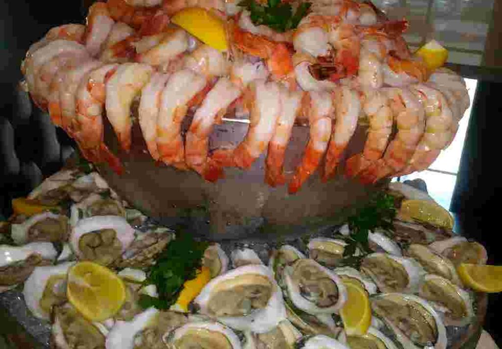 The Palm - Large Shrimp Cocktail  Raw Oysters