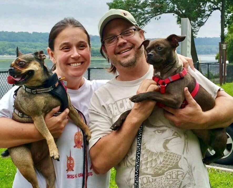 Jeffrey Socha & Women with their Dog