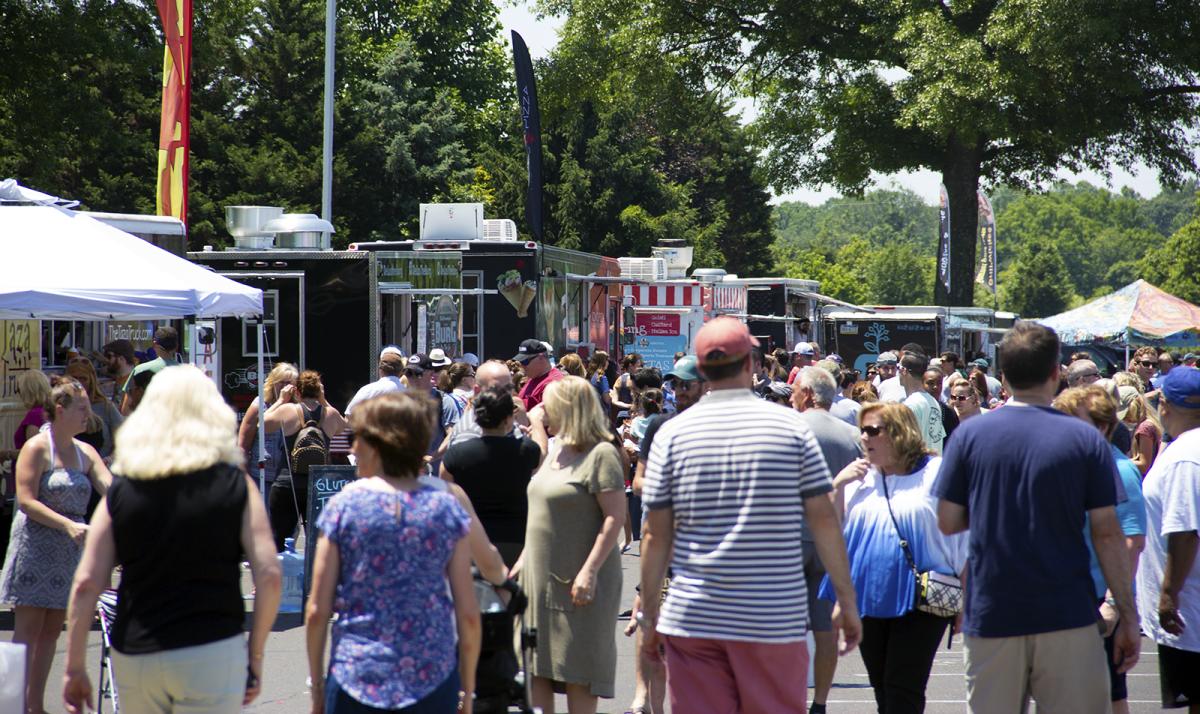 Crowd at the Newtown Food Truck Festival