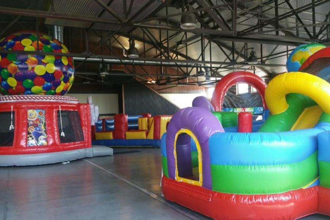 bouncy houses