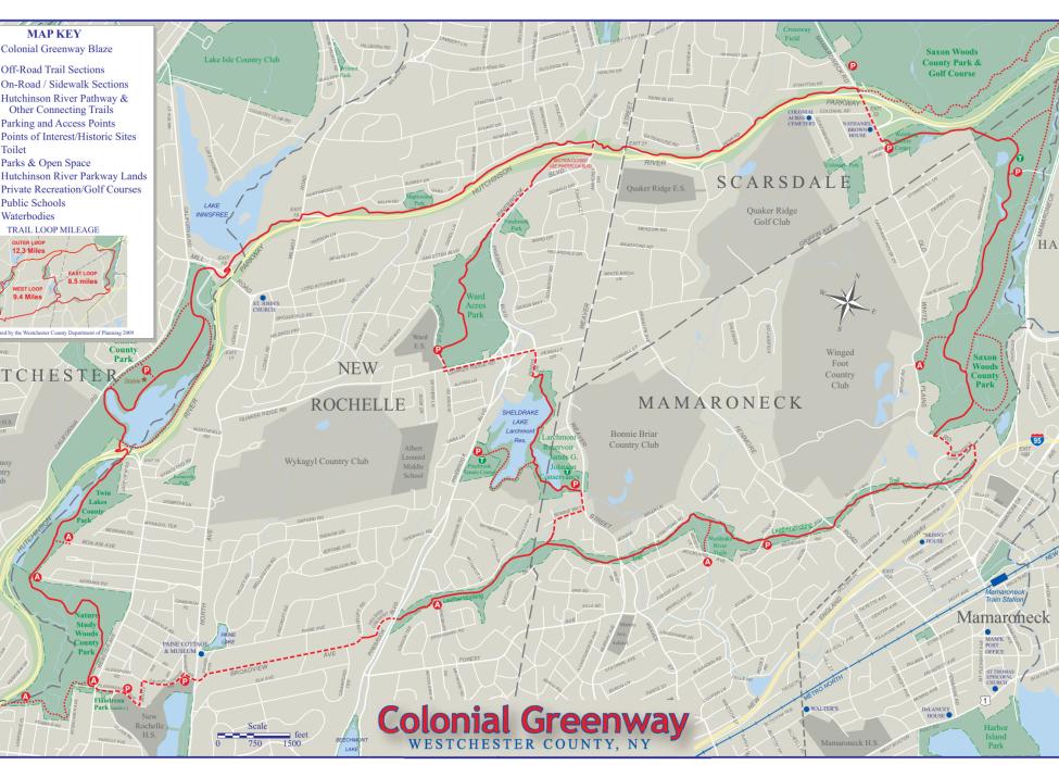 Colonial Greenway map