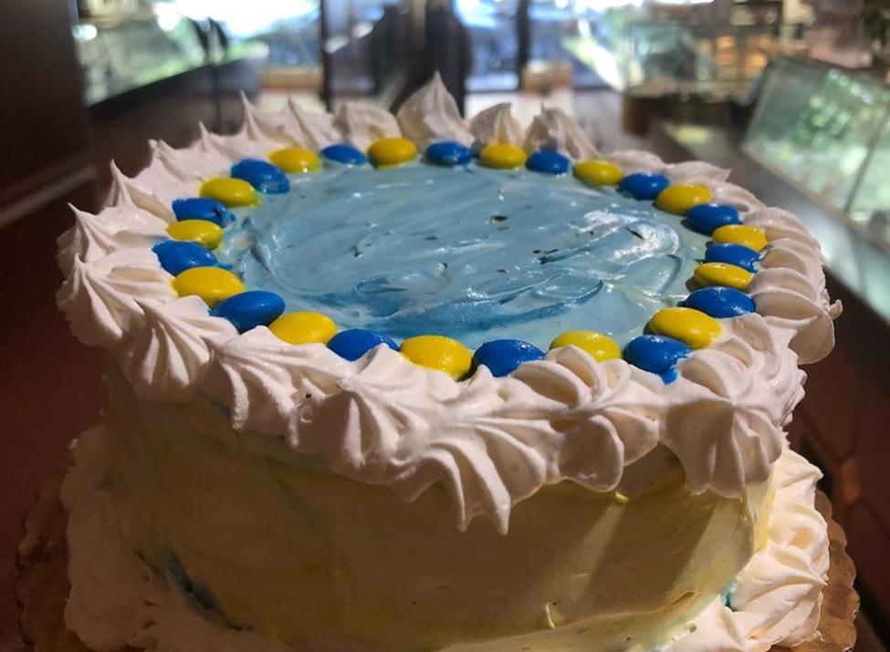 Double Rainbow ice cream cake
