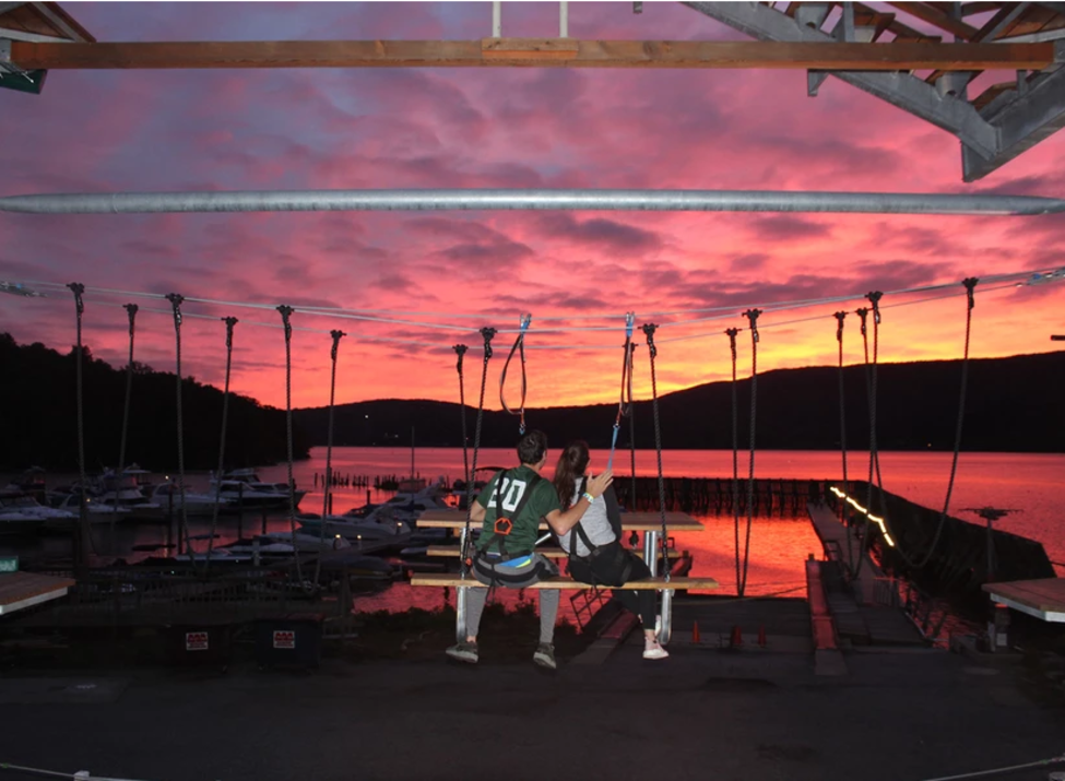 Spins Hudson ropes sunset