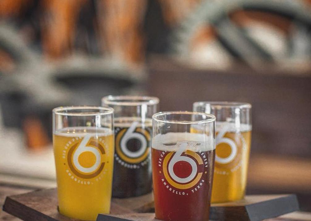 Six Car Beer Flight