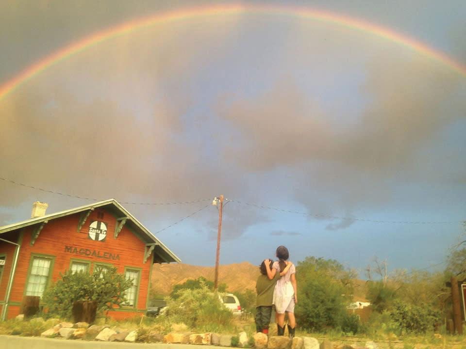 First Place: Mobile, Rainbow over Magdalena Library by Jessica Carranza