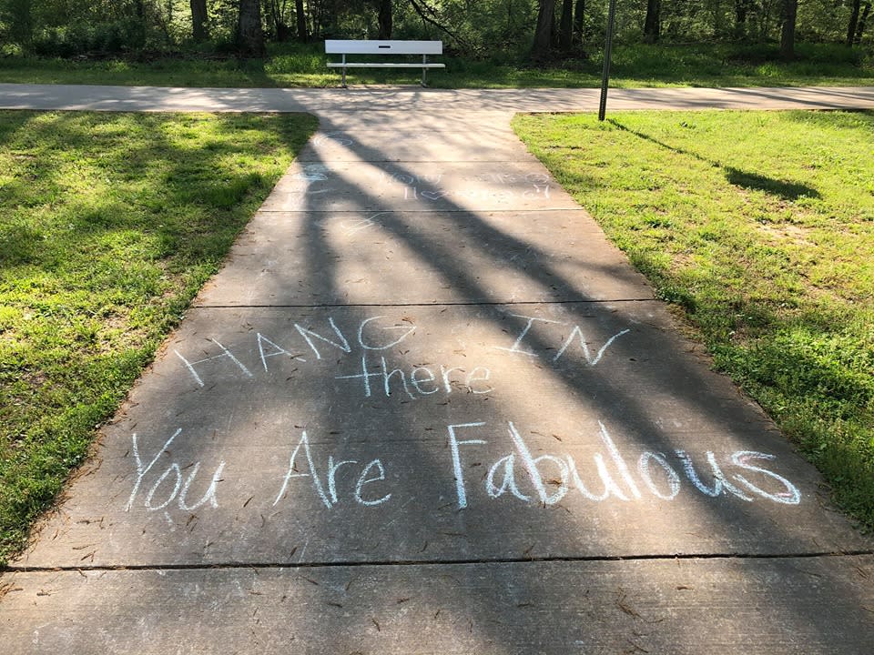 Sidewalk Chalk art in Huntsville