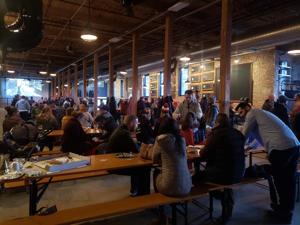 Patrons enjoying The Guild Taproom in Providence RI