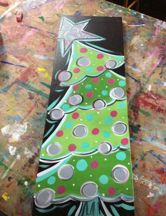 Canvas Painting Mod Podge Mama