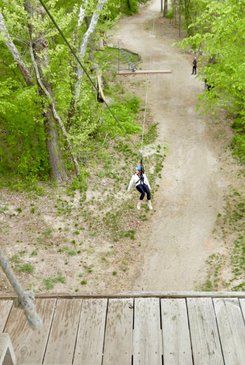 Rebekah Baughman Tower Jump Zip KC