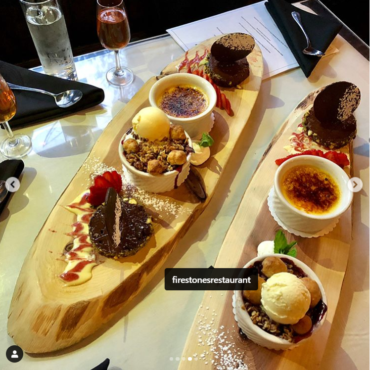 Firestones dessert trays