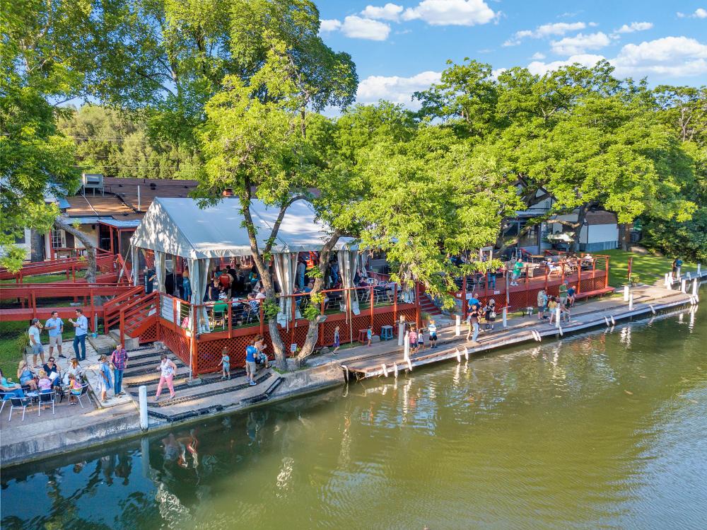 The County Line on the Lake patio in austin texas