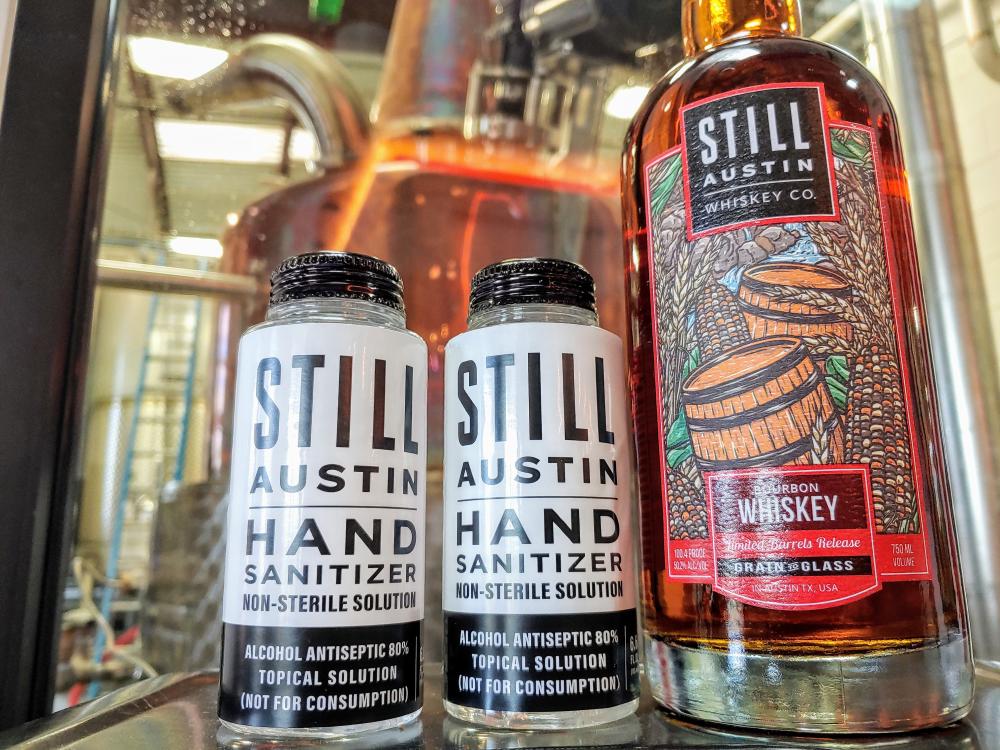 Hand Sanitizer from Still Austin Whiskey in Austin Texas