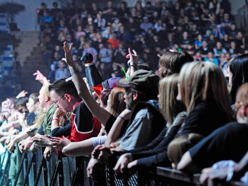 Crowd at a Concert at the Allen County War Memorial Coliseum