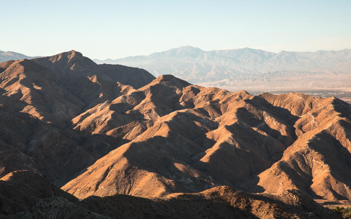View of mountains from the Bump and Grind Trail in Greater Palm Springs