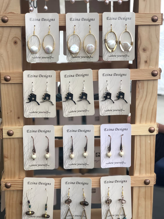 Farmers Markets - Fairbanks Alaska - earrings