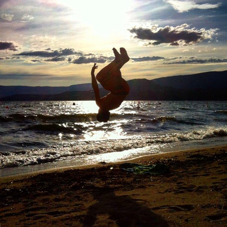 Okanagan Lake Backflip