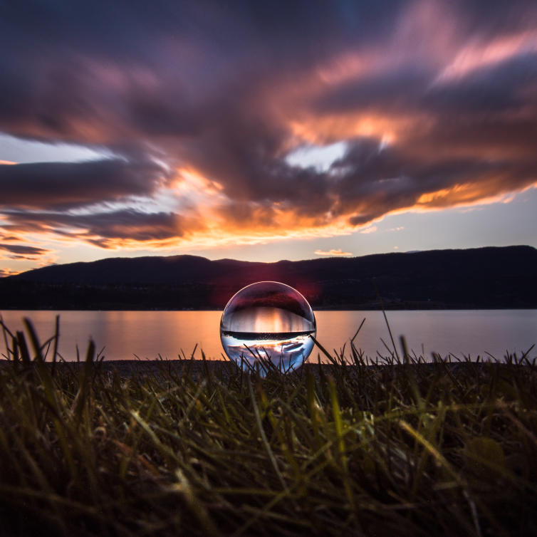 Orb at Sunset at Kinsman Park