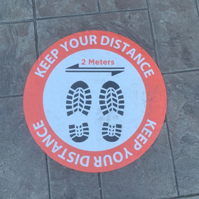 Physical Distance Floor Marker