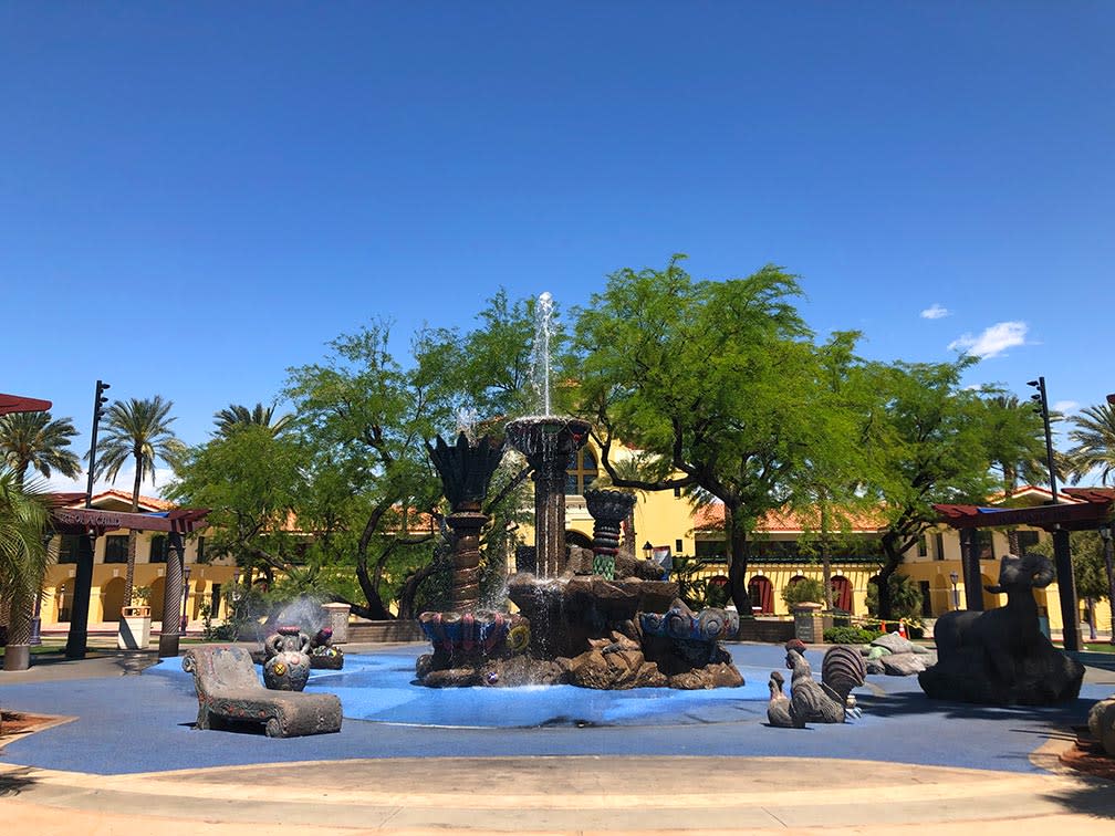 Fountain of life in Cathedral City