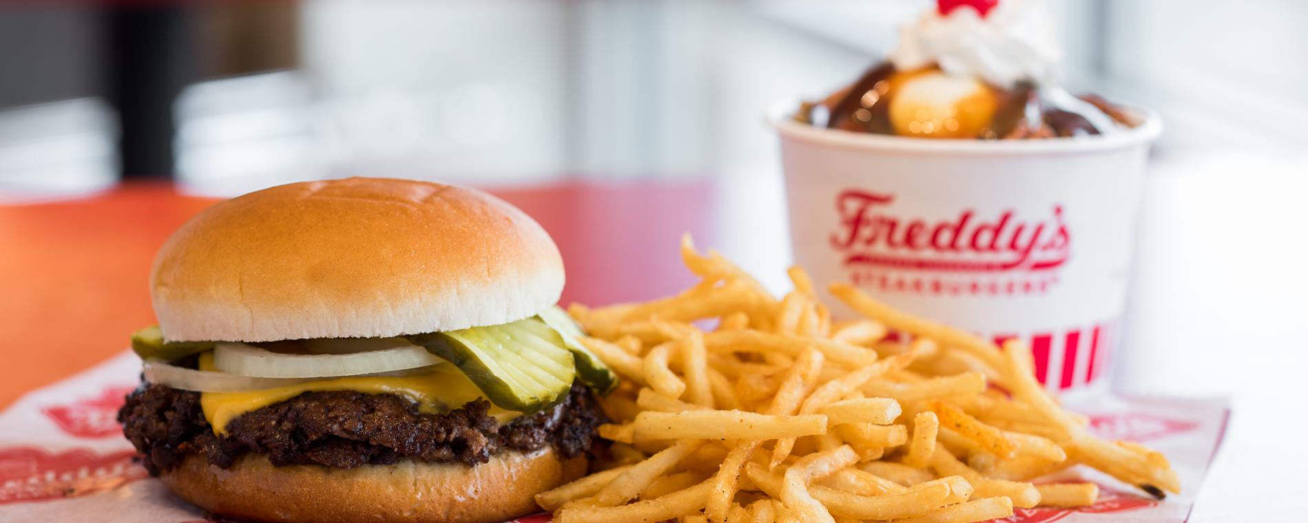 Freddy's Burger Fries Visit Wichita