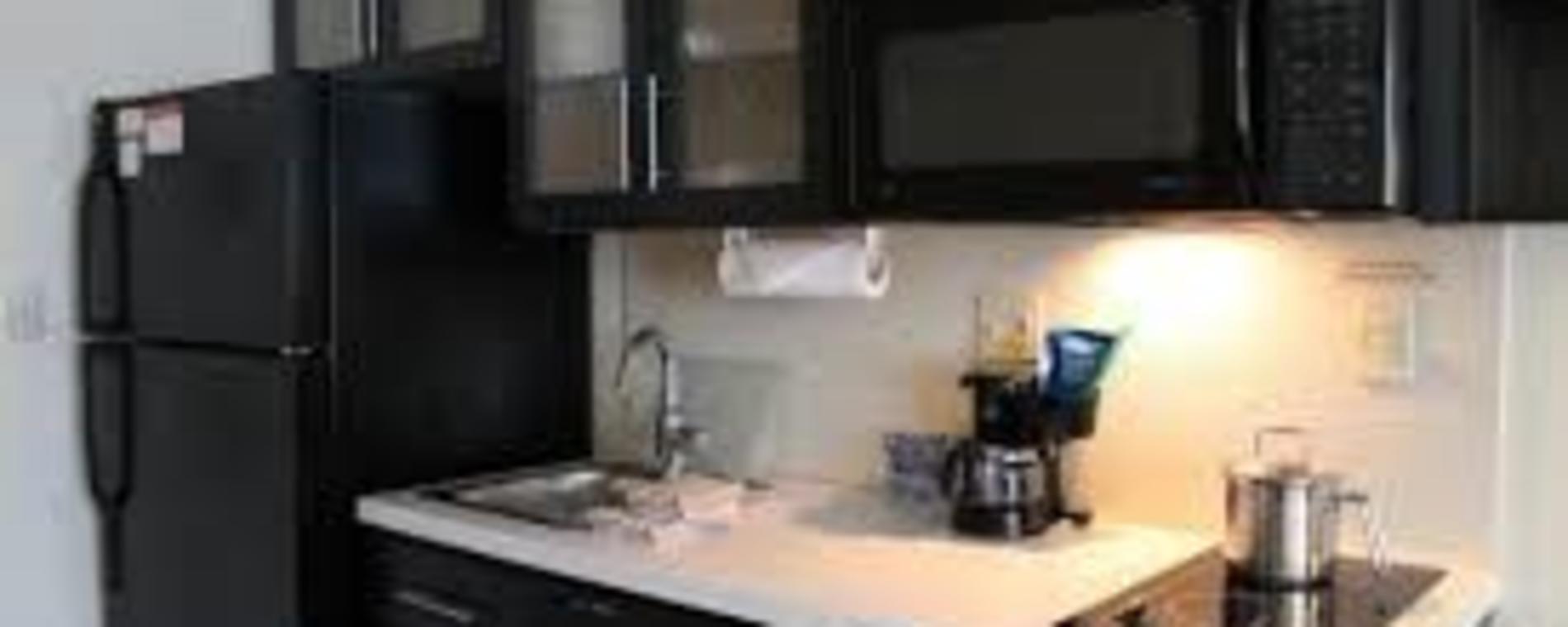 Candlewood Airport kitchen Visit Wichita