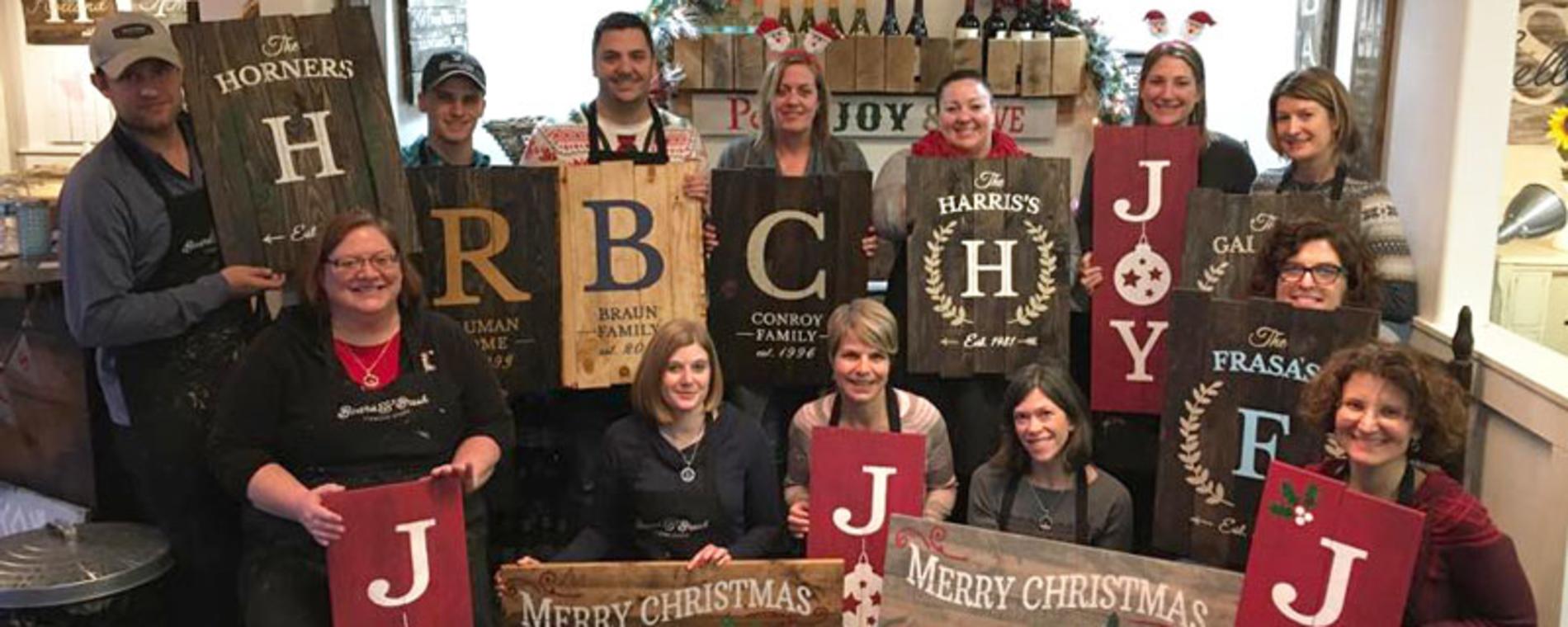 Board & Brush team building Visit Wichita