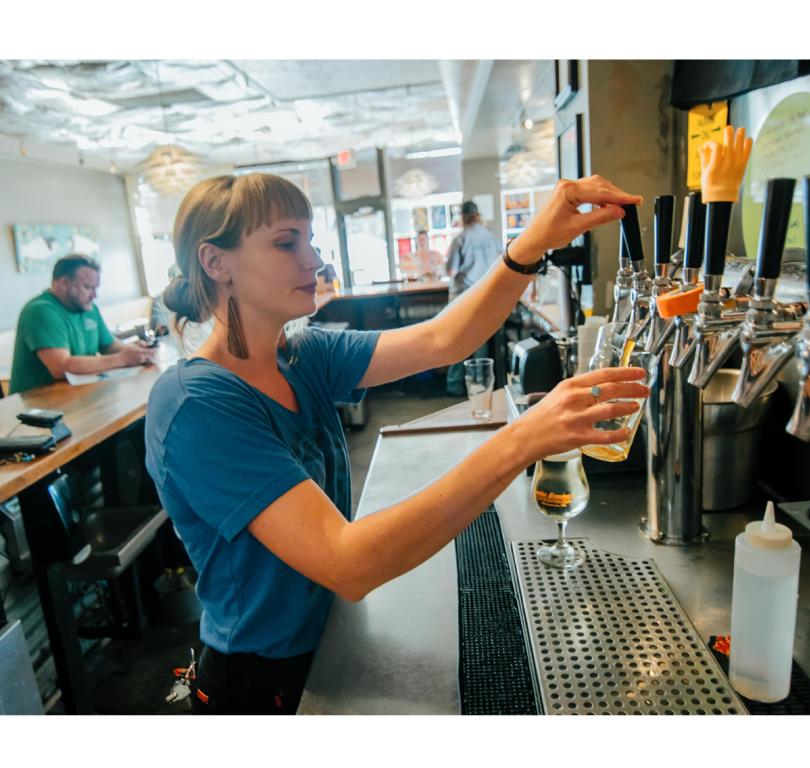 Pouring Beer