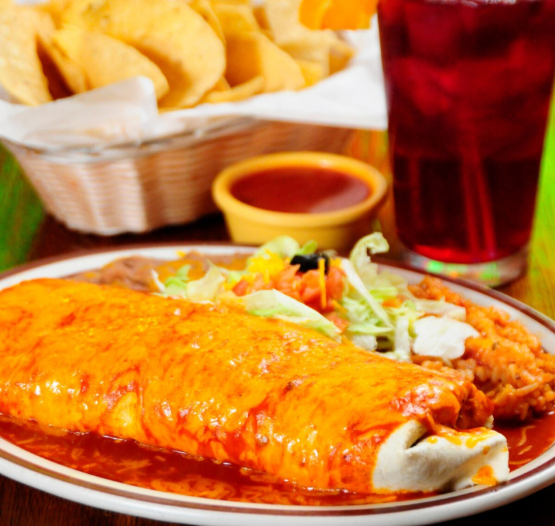 Burrito with Red Chile