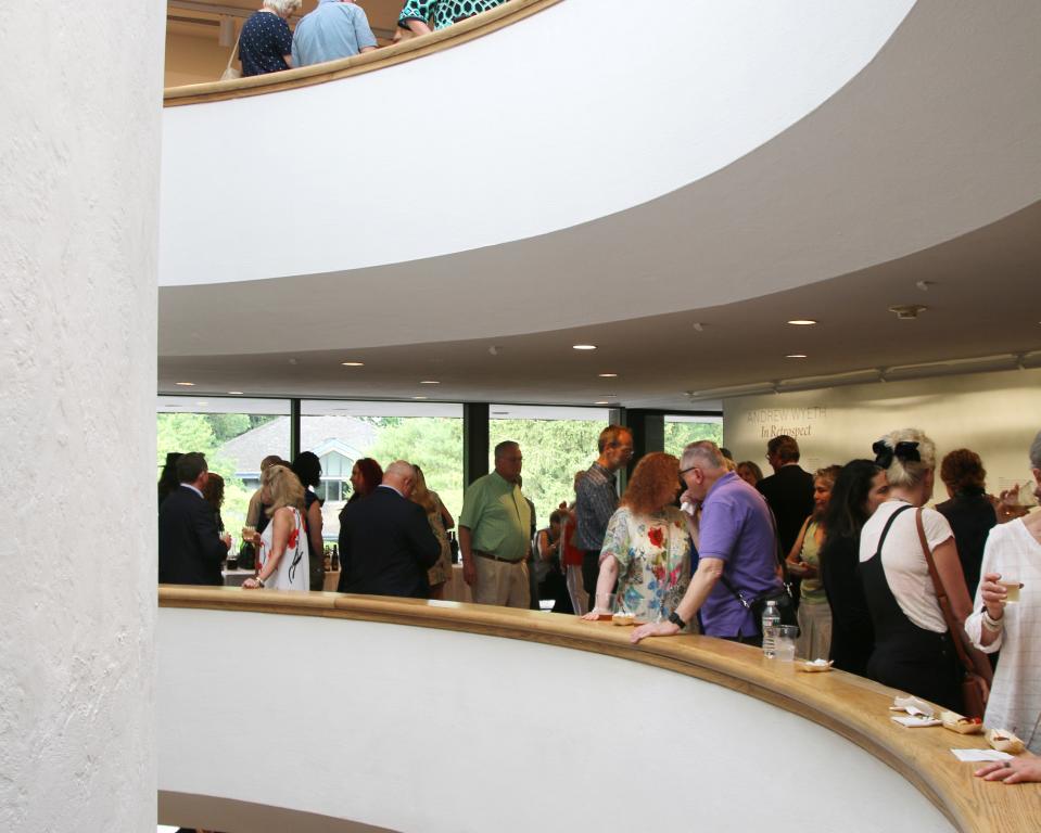 The main atrium of the Brandywine Museum of Art