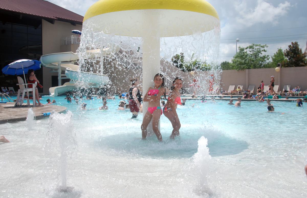 Children at play in the Red Lerille Pool