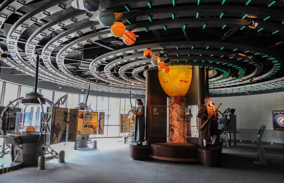 Solar system exhibit at LASM