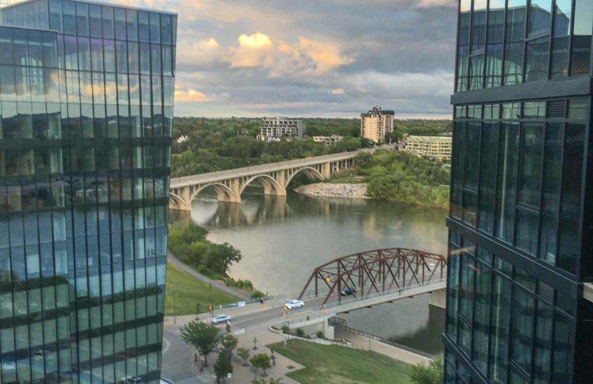 View from Alt Hotel in Saskatoon