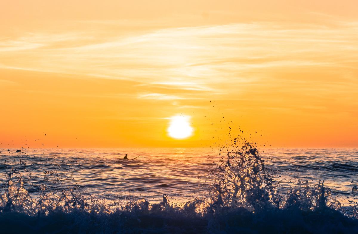 Sunset at Montara State Beach in San Mateo County