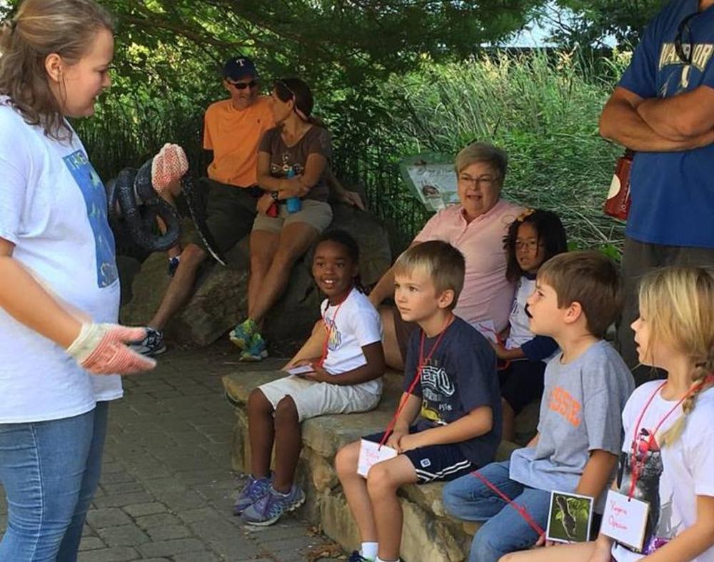 Animal encounter at Ijams Nature Center