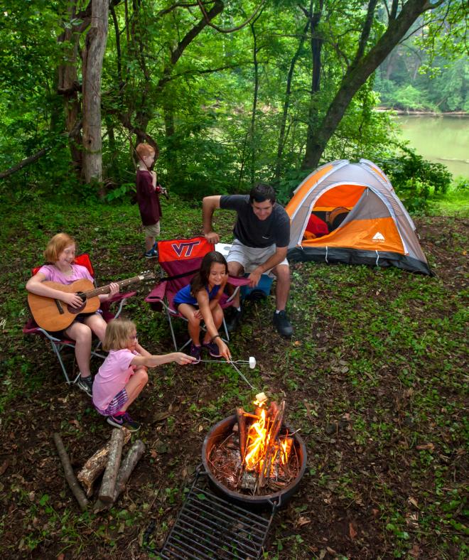 Camping - Explore Park - Roanoke River