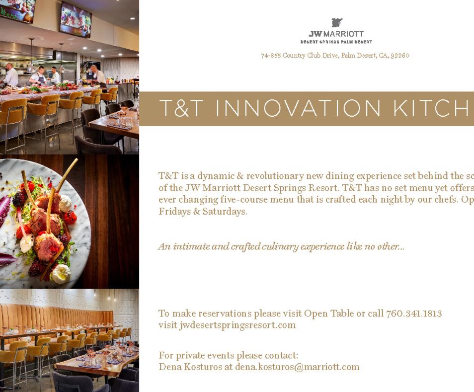 T T Innovation Kitchen Palm Desert Ca 92260